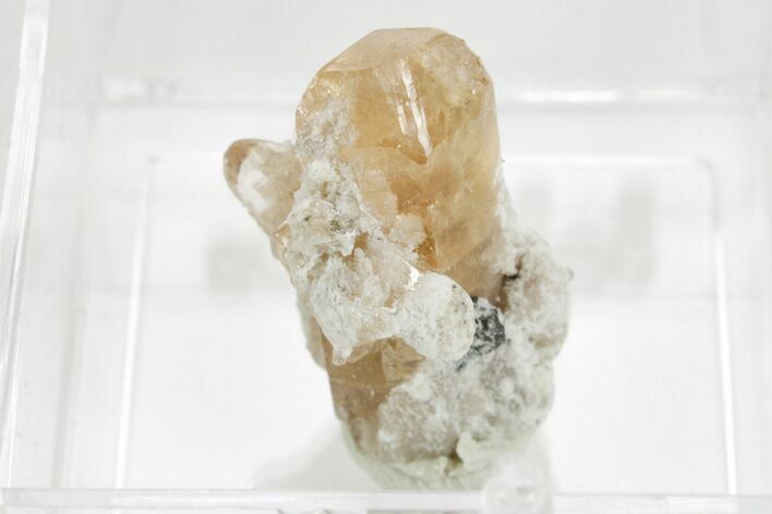 Lustrous Champagne-Pink Topaz Crystal - Utah #374469